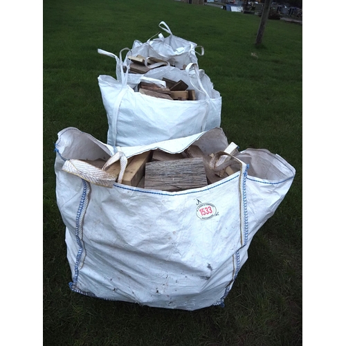 1533 - Bag of scaffold board offcuts - 4