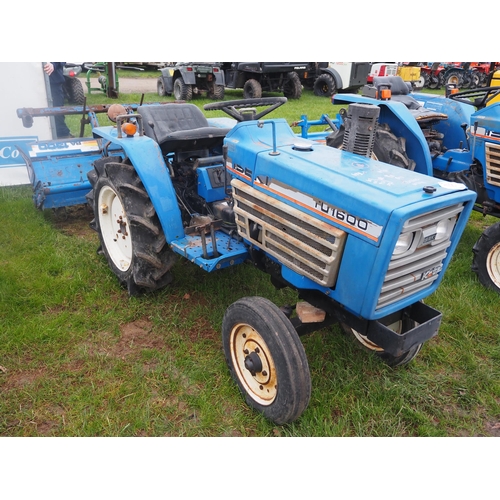 1581 - Iseki TU1600 compact tractor and RA1300 rotavator