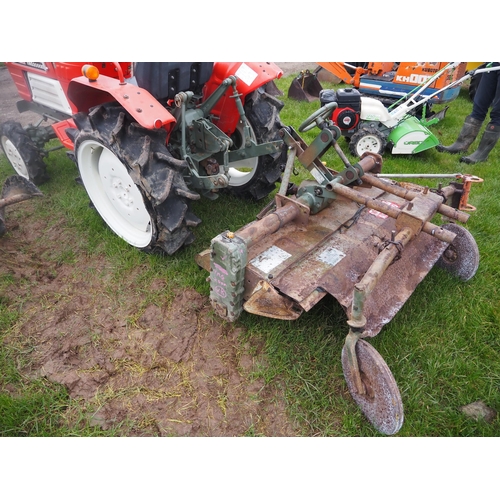 1583 - Yanmar YMG2000D compact tractor with Yanmar RS1200 tiller