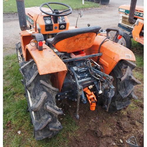 1588 - Kubota B1402-M compact tractor with RS1202 DM tiller