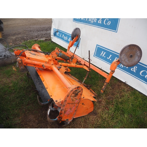 1589 - Kubota B1702-M compact tractor with RS1300 CM tiller