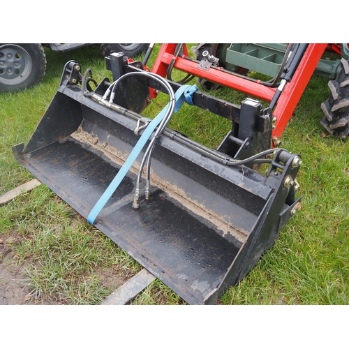 1599 - Yanmar YM2610D tractor with power loader, roll bar and Sitrex 150 rotary mower. Showing 1218 hours. ... 