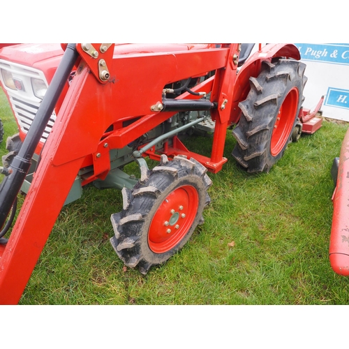 1599 - Yanmar YM2610D tractor with power loader, roll bar and Sitrex 150 rotary mower. Showing 1218 hours. ... 