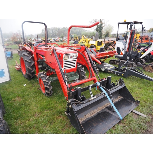 1599 - Yanmar YM2610D tractor with power loader, roll bar and Sitrex 150 rotary mower. Showing 1218 hours. ... 