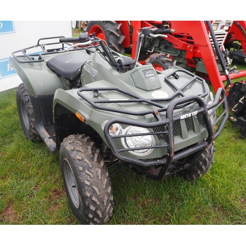 1600 - Arctic Cat 400 quad. Runs but needs attention. Key in office