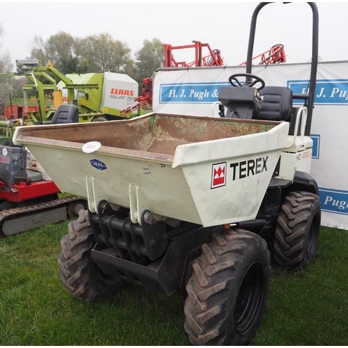 1604 - Terex HD1200 dumper with roll bar. Runs. Showing 2600 hours