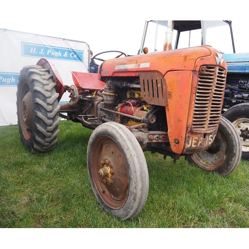 1614 - Massey Ferguson 35 tractor. Runs and drives. Reg. JEP 756