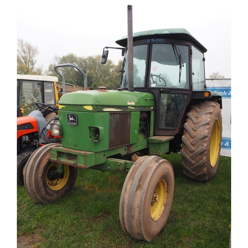 1615 - John Deere 2140 Power Synchro 2WD tractor. 1986. Runs and drives . Reg. D522 NKY. V5 and key in offi... 