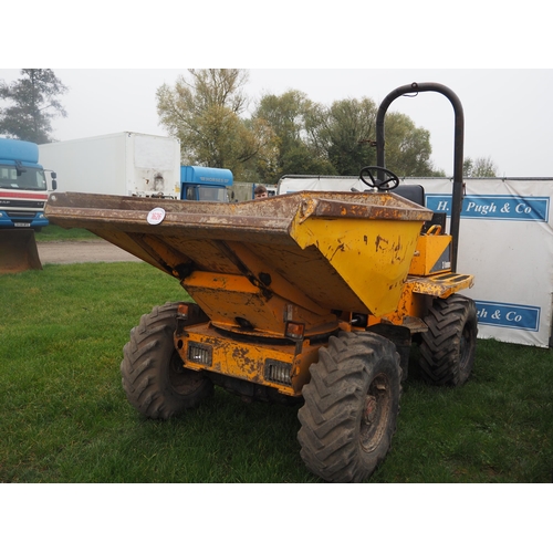 1626 - Thwaites 3 ton dumper. 2010. Runs and drives. Reg. LK59 HMG