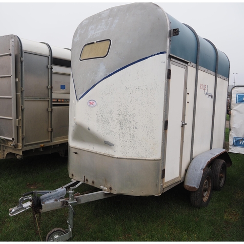 1651 - Rice Concours double horse trailer