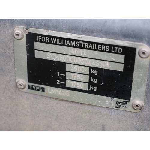 1665 - Ifor Williams LM14-7G drop side trailer