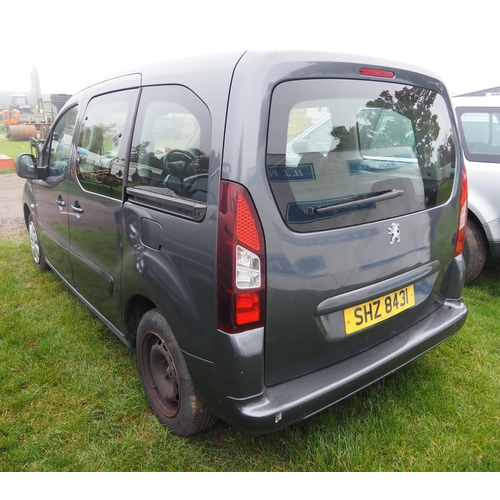 1840 - Peugeot Partner Tepee S HDi, 2015. Showing 106,000 miles. MOT until 18/11/2024. This vehicle was sol... 