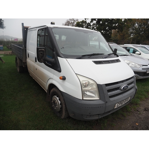 1844 - Ford Transit tip truck. Runs and drives. Topper works well. Genuine sale. MOT until 01/02/25. Reg. C... 