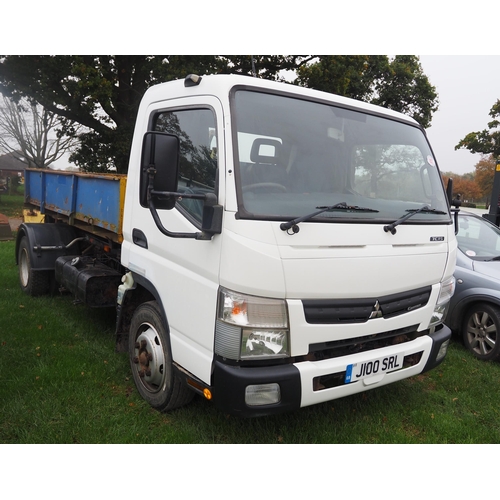 1852 - Mitsubishi Fuso Canter truck with hook on body. 2012. Automatic. All works as it should. MOT until 3... 