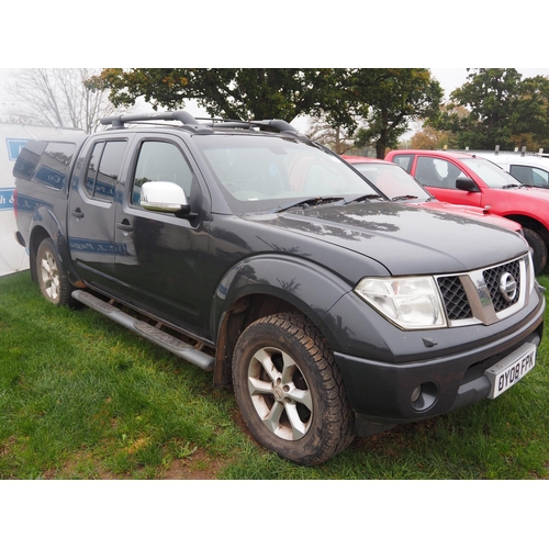 1857 - Nissan Navara 2.5L pick up. Runs and drives, needs welding. V5 and key in office