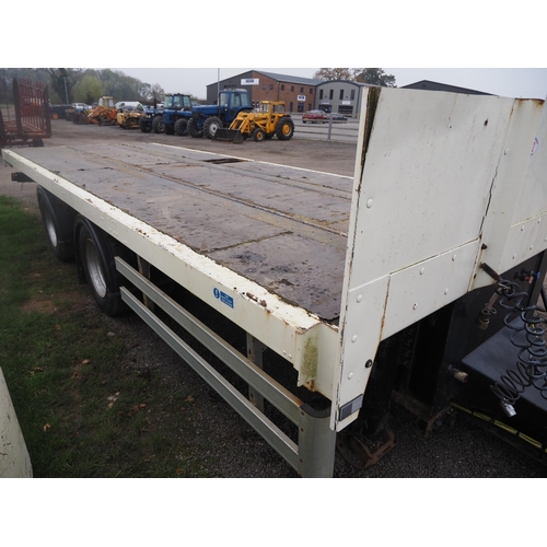 1862 - Cartwright tandem axle lorry trailer CC18A. C/w air brakes and landing legs