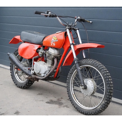 Honda XR 75 scrambler project. 1977. 75cc Frame No. XR75-1416082