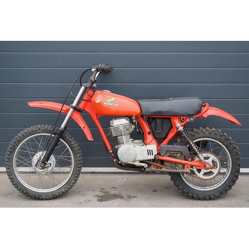 Honda XR 75 scrambler project. 1977. 75cc Frame No. XR75-1416082