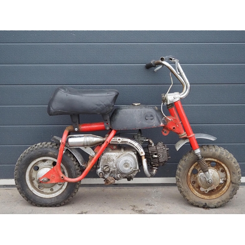 Honda Z50 monkey bike project. Engine No. Z50AE-407225 No docs. US import