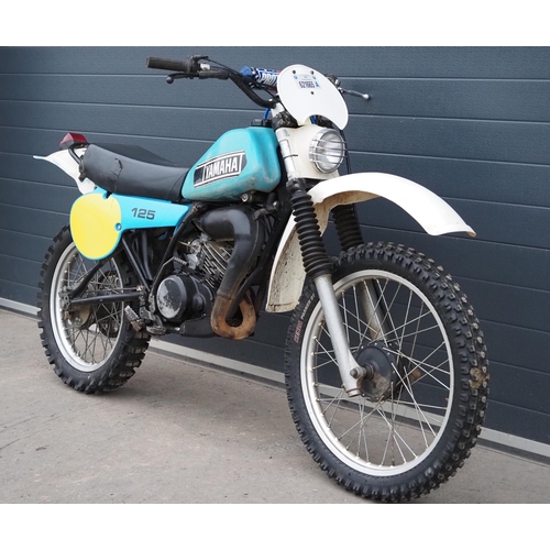 Yamaha IT125 motocross bike. Frame No. 3R9-004490 Engine No. 3R9-004490 ...