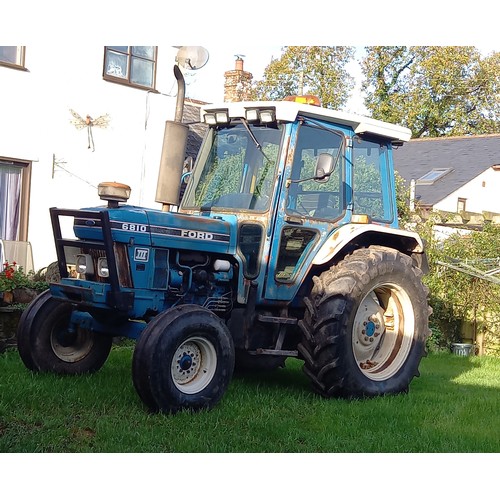 140 - Ford 6810 Series 3 2WD tractor, 1991. All new tyres, reliable tractor. Driven to sale site. All work... 