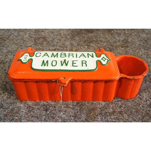 Cast iron toolbox - Cambrian Mower No. 342