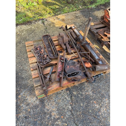 83 - Allis Chalmers tractor parts. Believed to be model U. Comes with 2 pallets of spares