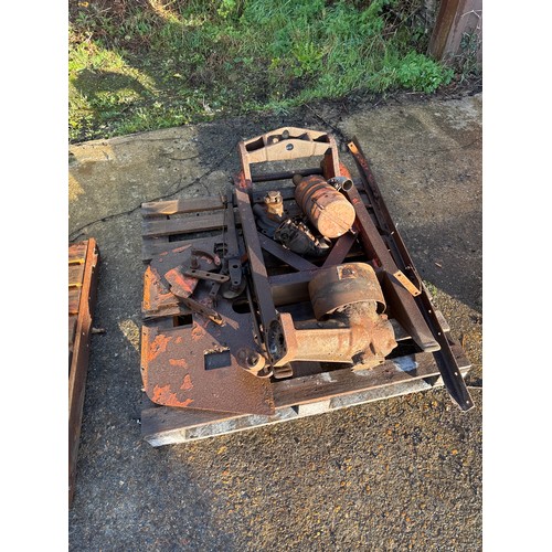 83 - Allis Chalmers tractor parts. Believed to be model U. Comes with 2 pallets of spares