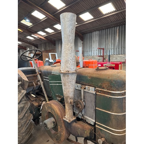 108 - Field Marshall Series 3 tractor. Fitted with Burgess air cleaner, c/w exhaust. Engine is free. Fitte... 