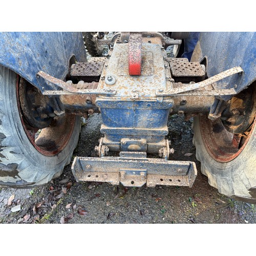 135 - Fordson Major KFD 52 orchard tractor. Petrol industrial spec. S/No. 1264417, built 31/8/1953. Starts... 