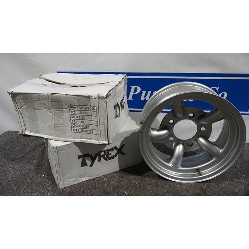 601 - Tyrex TY015510S silver wheels -3