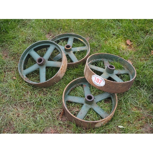 107 - Cast iron wheels - 4