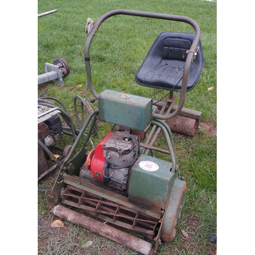 86 - Cylinder mower with seat