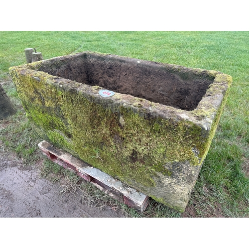 Large stone trough approx. 3ft x 6ft