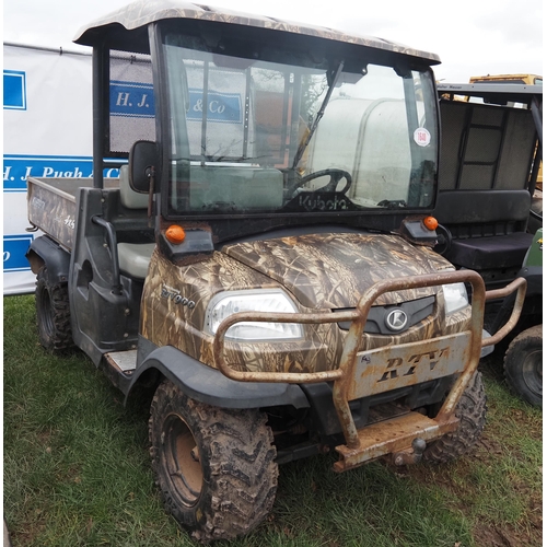 1640 - Kubota RTV900 utility vehicle. Key in office