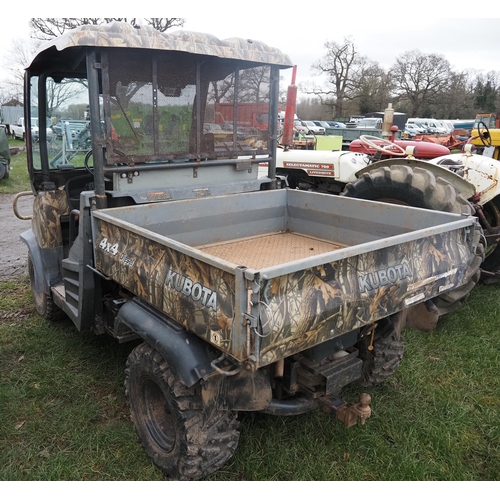 1640 - Kubota RTV900 utility vehicle. Key in office