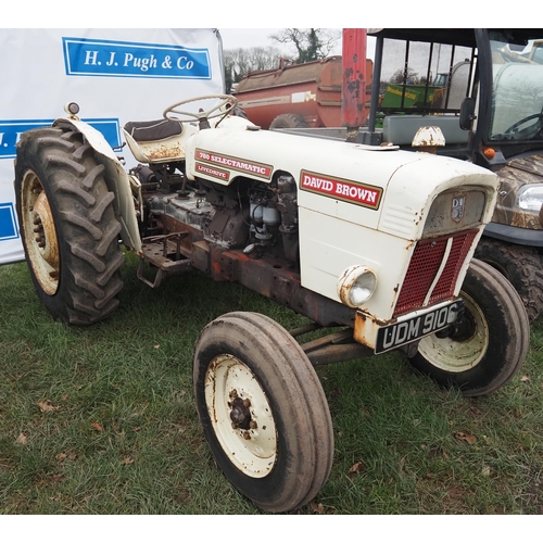 1641 - David Brown 780 Selectamatic Livedrive tractor. Runs and drives. Reg. UDM 910G. V5 and key in office