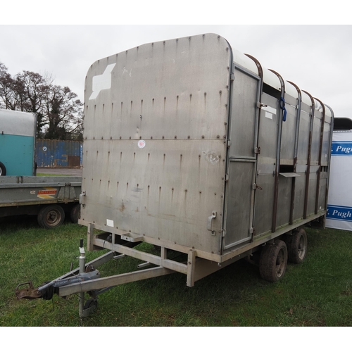 1661 - Ifor Williams DP120G 12ft stock trailer