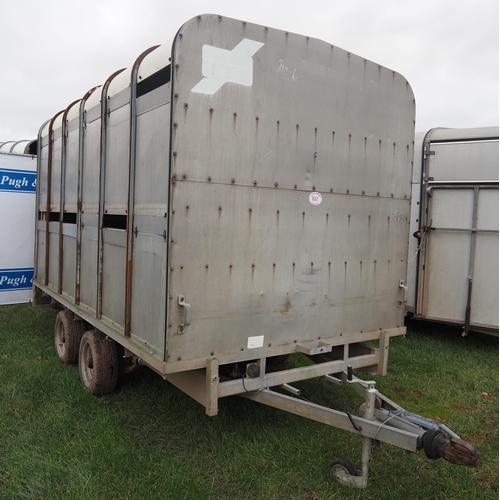 1661 - Ifor Williams DP120G 12ft stock trailer