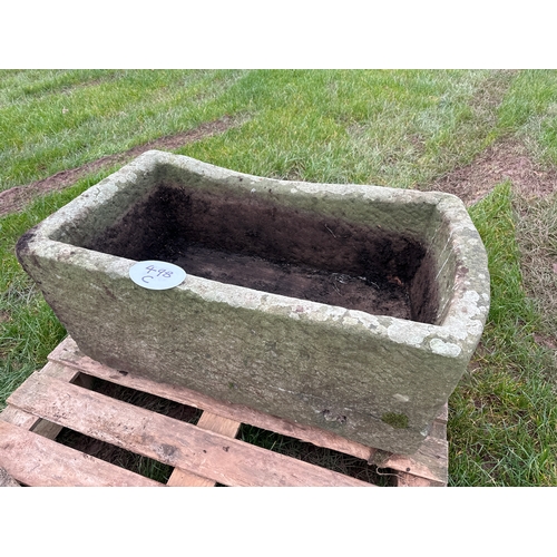 498C - Stone trough 2ft x 3ft