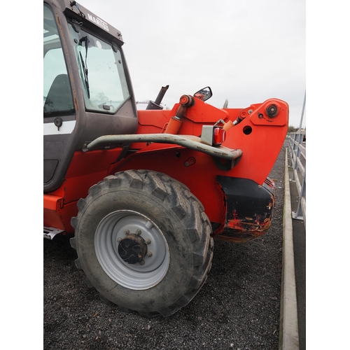 1727 - Manitou MT13.35 SL loader, 2005. Sway control. Showing 6283 hours, working order. Reg. EU05 RYY