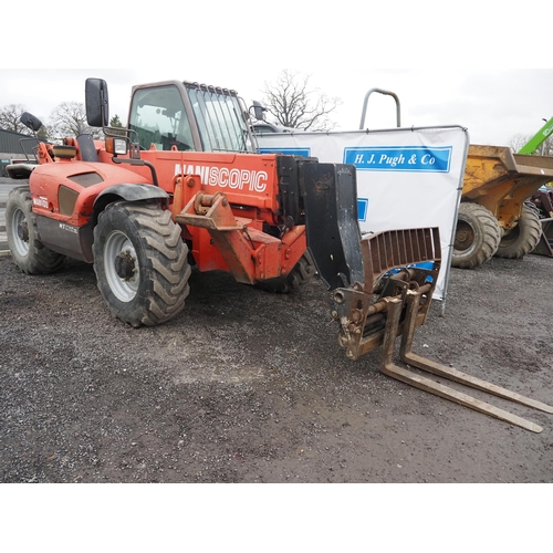 1727 - Manitou MT13.35 SL loader, 2005. Sway control. Showing 6283 hours, working order. Reg. EU05 RYY