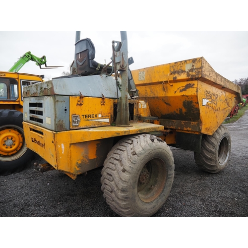 1729 - Benford Terex 9000 PTR dumper. Runs. New centre pin and bearings. Key in office