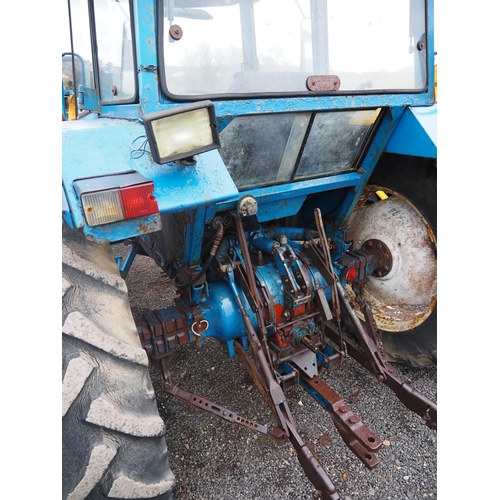 1731 - Ford 4610 4wd tractor. Starts and drives. C/w power loader, showing 5241 hours. Reg. V729 TUJ. Key i... 