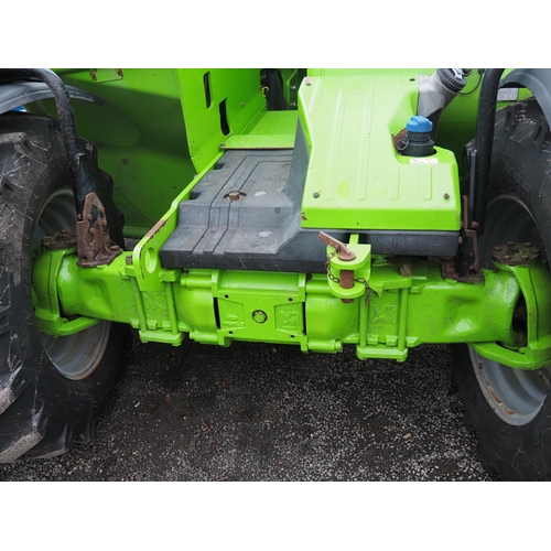 1732 - Merlo TF33.7 115 loadall. Showing 8770 hours. Runs and drives, c/w pick up hitch. Reg. WX17 DPV. V5 ... 