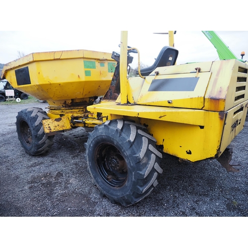 1734 - Terex 6000 PSRFL swivel dumper. Runs and drives