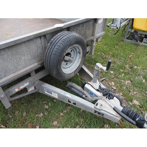 1773 - Ifor Williams LM146G drop side plant trailer with ramps