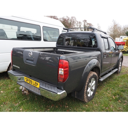 1798 - Nissan Navara double cab pick-up. MOT until 07/11/25. Reg. SF09 LZP. V5 and key in office