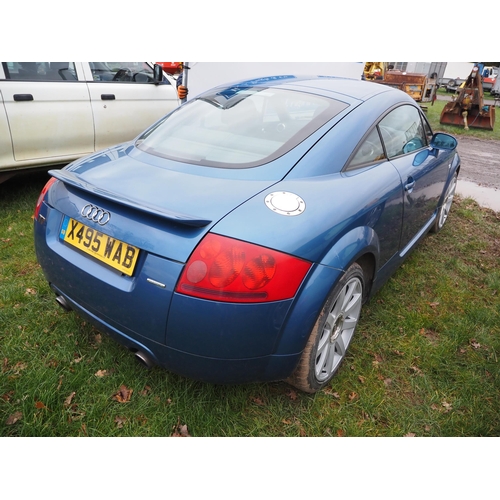 1800 - Audi TT Quattro. Runs and drives. New rear brake pads and n/s/r caliper recently fitted. Slight dama... 