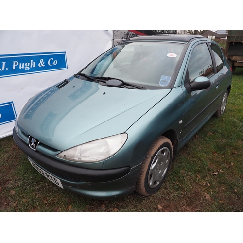 1801 - Peugeot 206 2D car. MOT until 30/03/2025. Cat C 11/02/2014. Reg. VO02 RXD. V5 and key in office